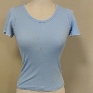 Light blue cotton vintage Michel Axel t-shirt.